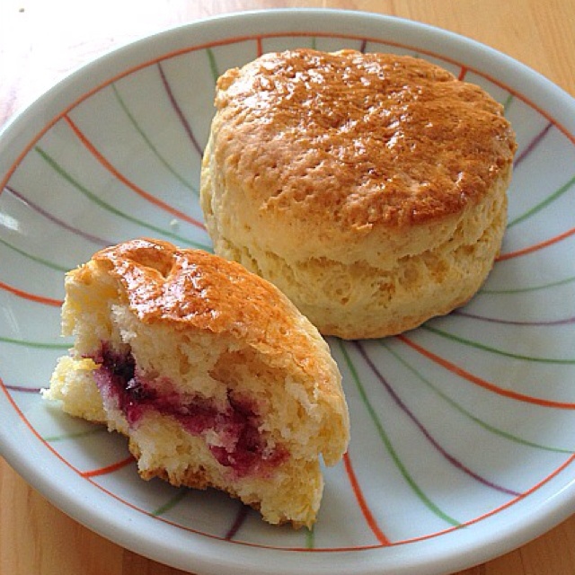 快乐的豆子做的淡奶油司康