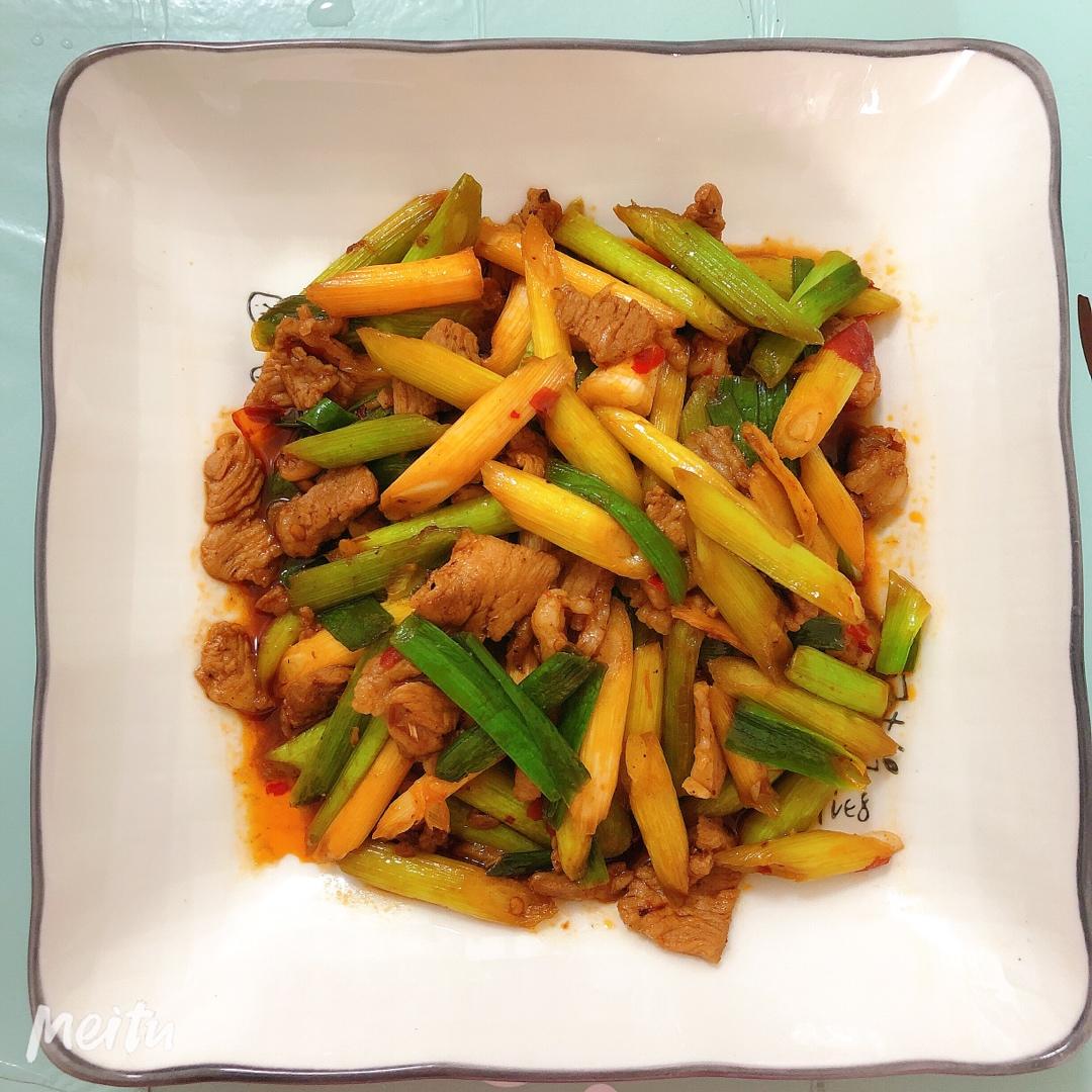 蒜苗炒肉