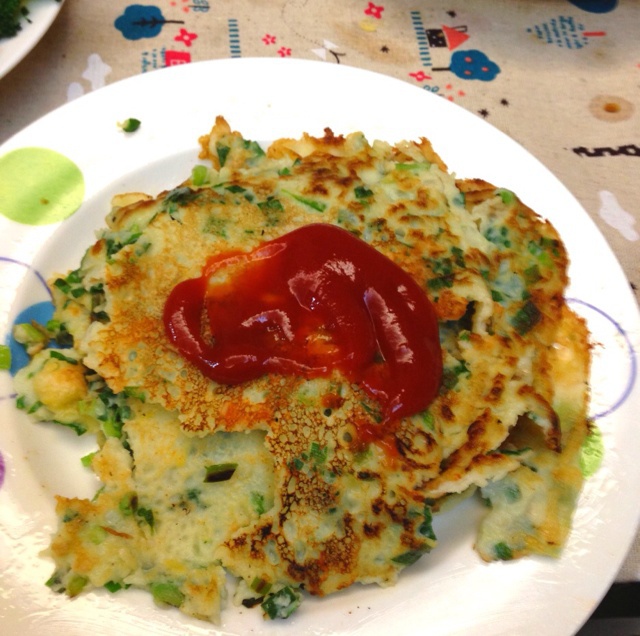 韭菜鸡蛋煎饼