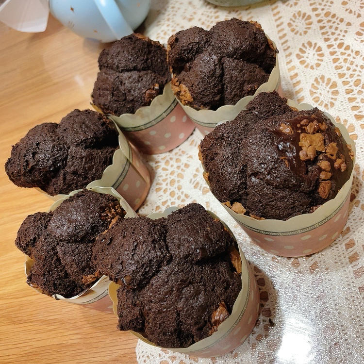 在家做巧克力蘑菇头麦芬蛋糕🍫