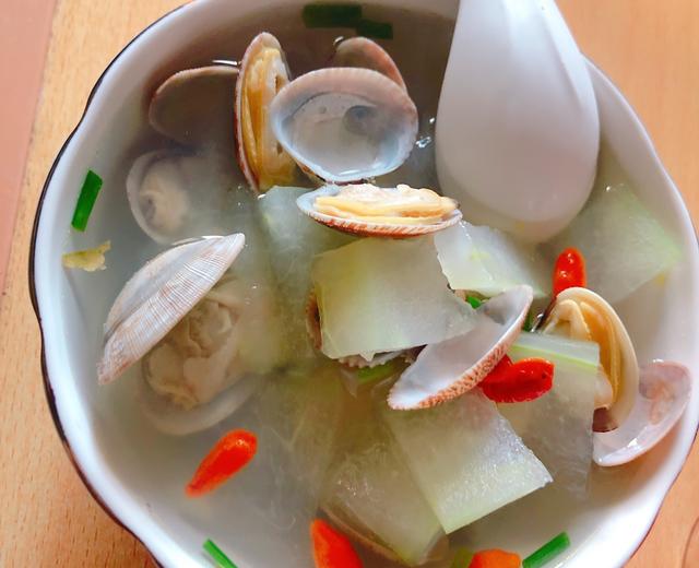 减肥花蛤冬瓜汤的做法