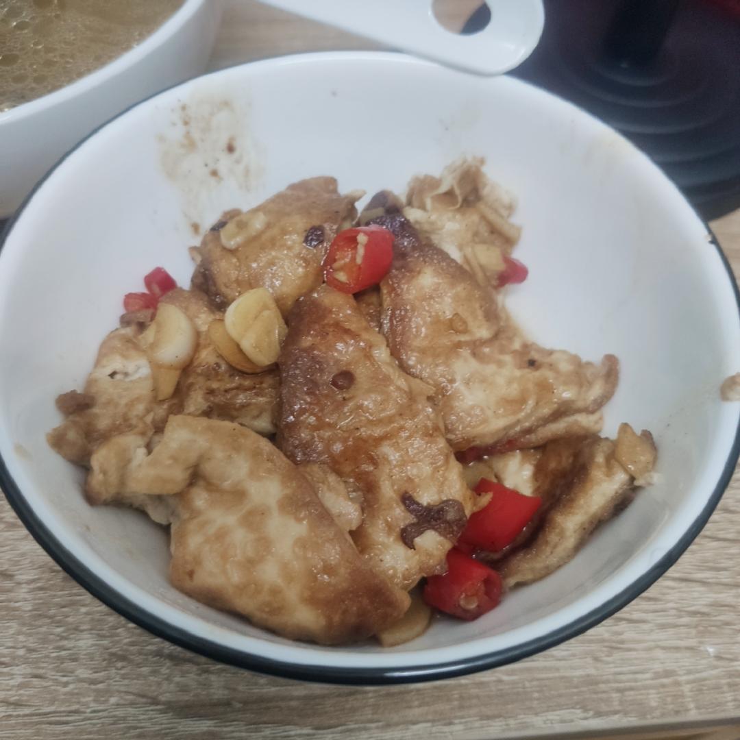 焖煎豆腐