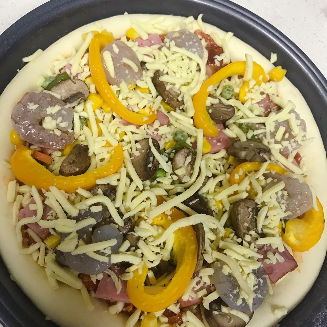 自制厚底披萨面饼