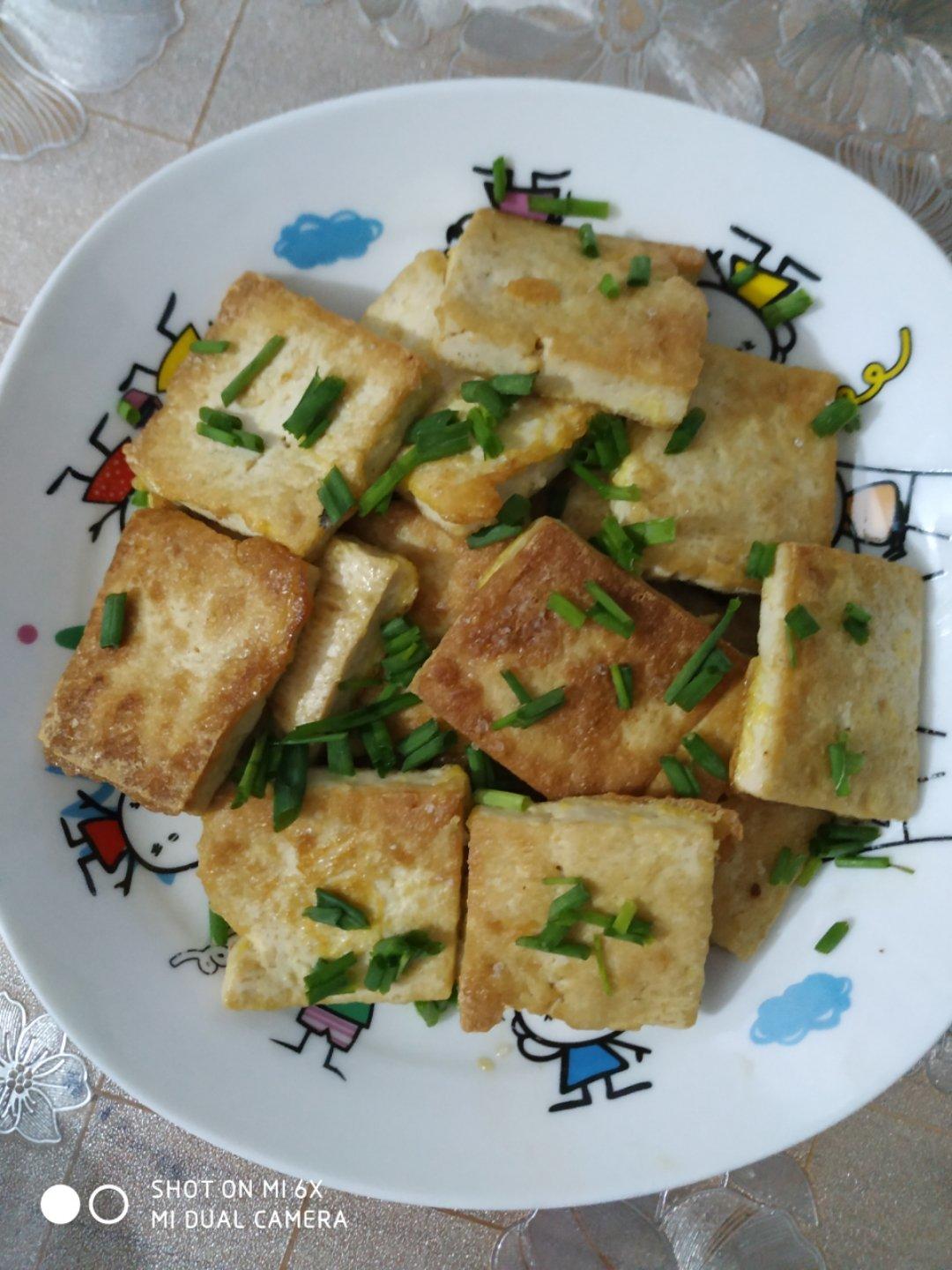 鸡蛋煎豆腐