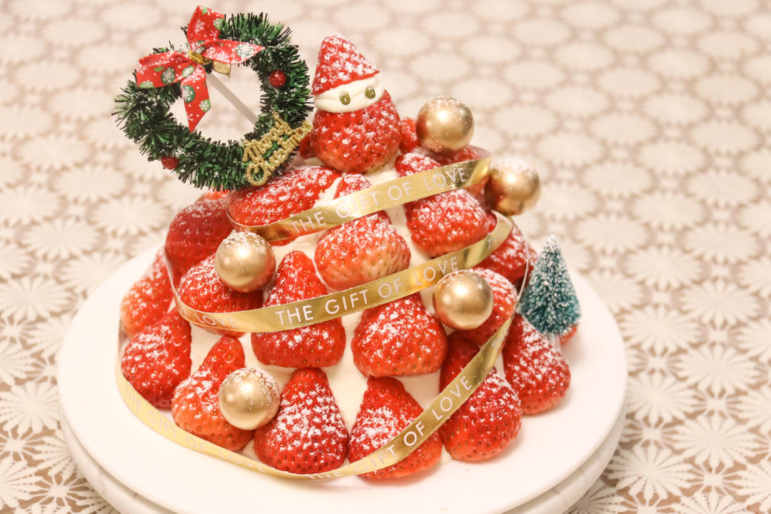 圣诞草莓塔-超有圣诞氛围的快手蛋糕