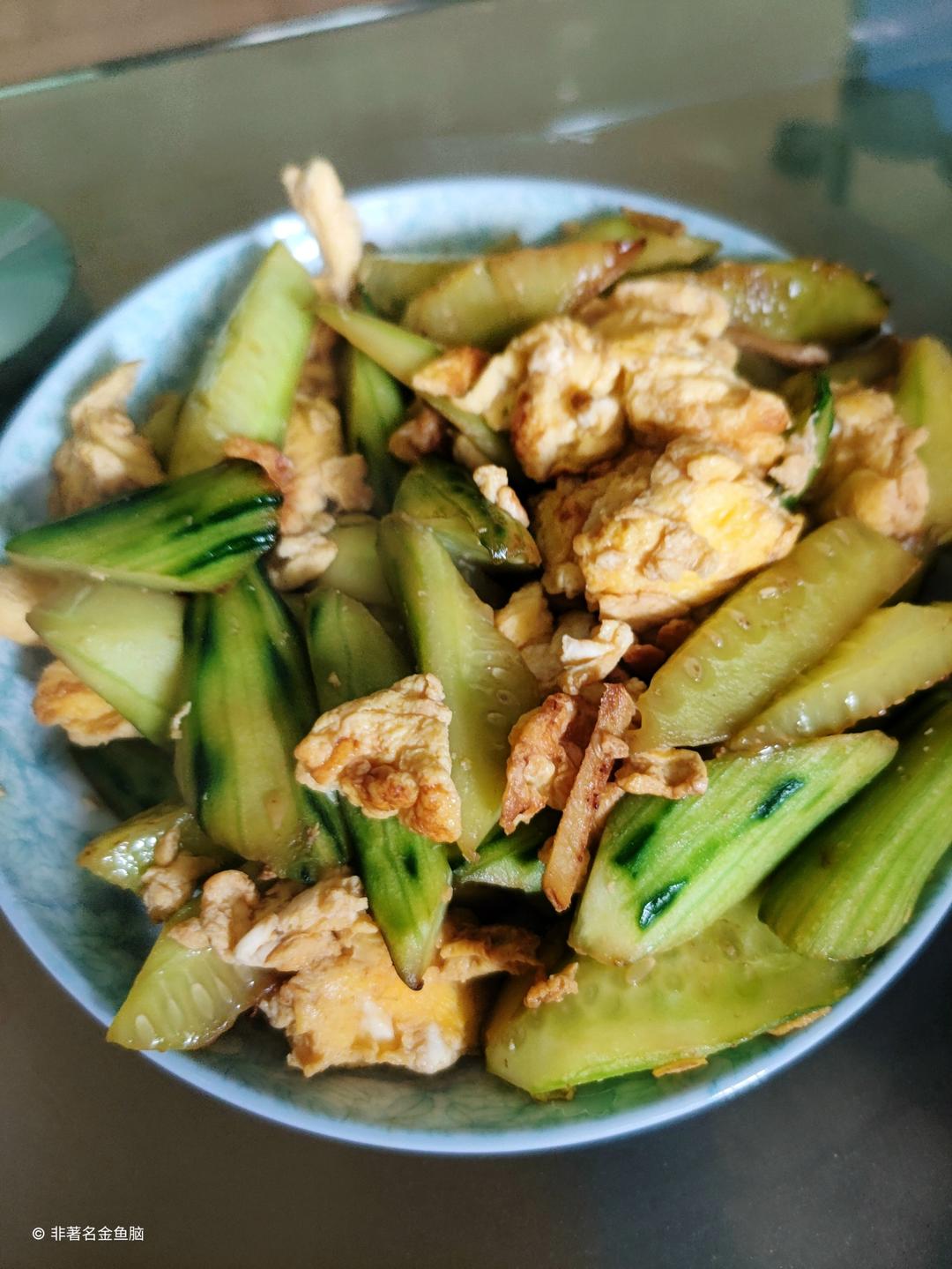 黄瓜炒鸡蛋 （青瓜炒鸡蛋）