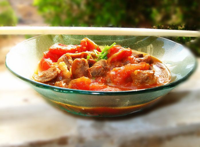 番茄炖牛肉
