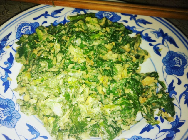 蒸芹菜叶