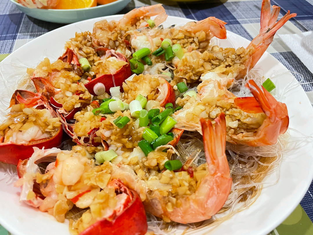 蒜蓉粉丝开背虾