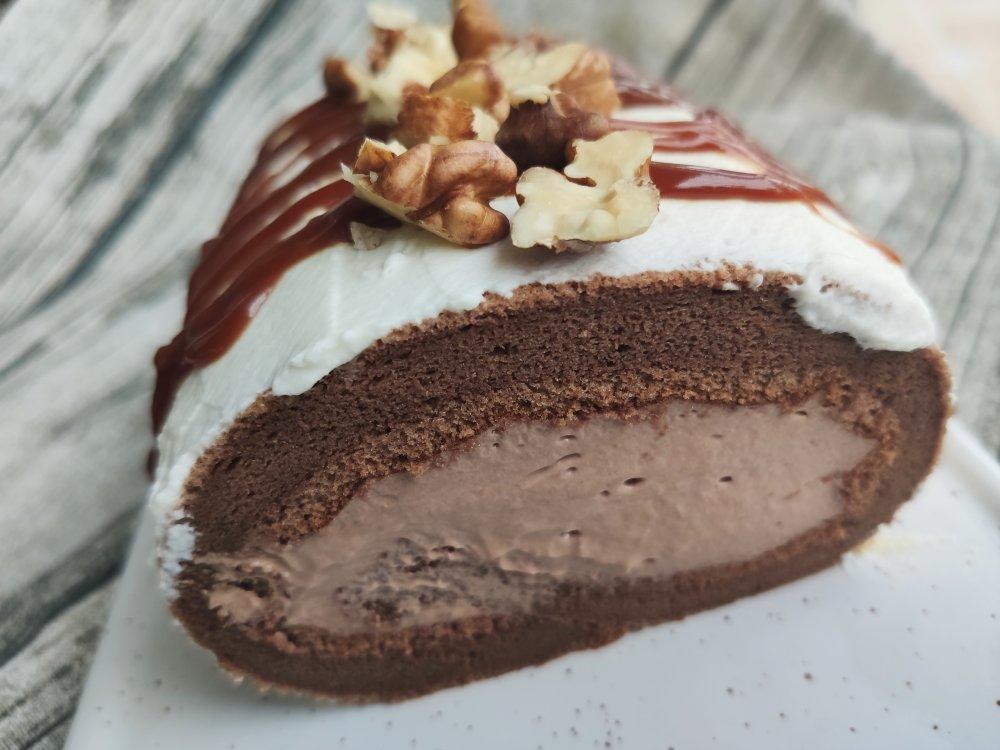 焦糖奶油咖啡蛋糕卷