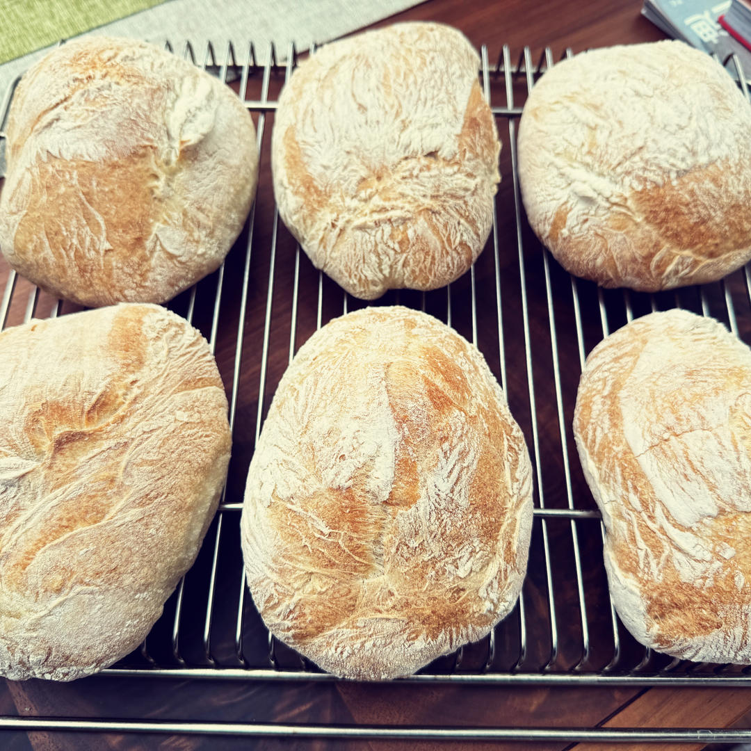 意大利恰巴塔初体验｜无糖少油面包｜波兰种｜大水量