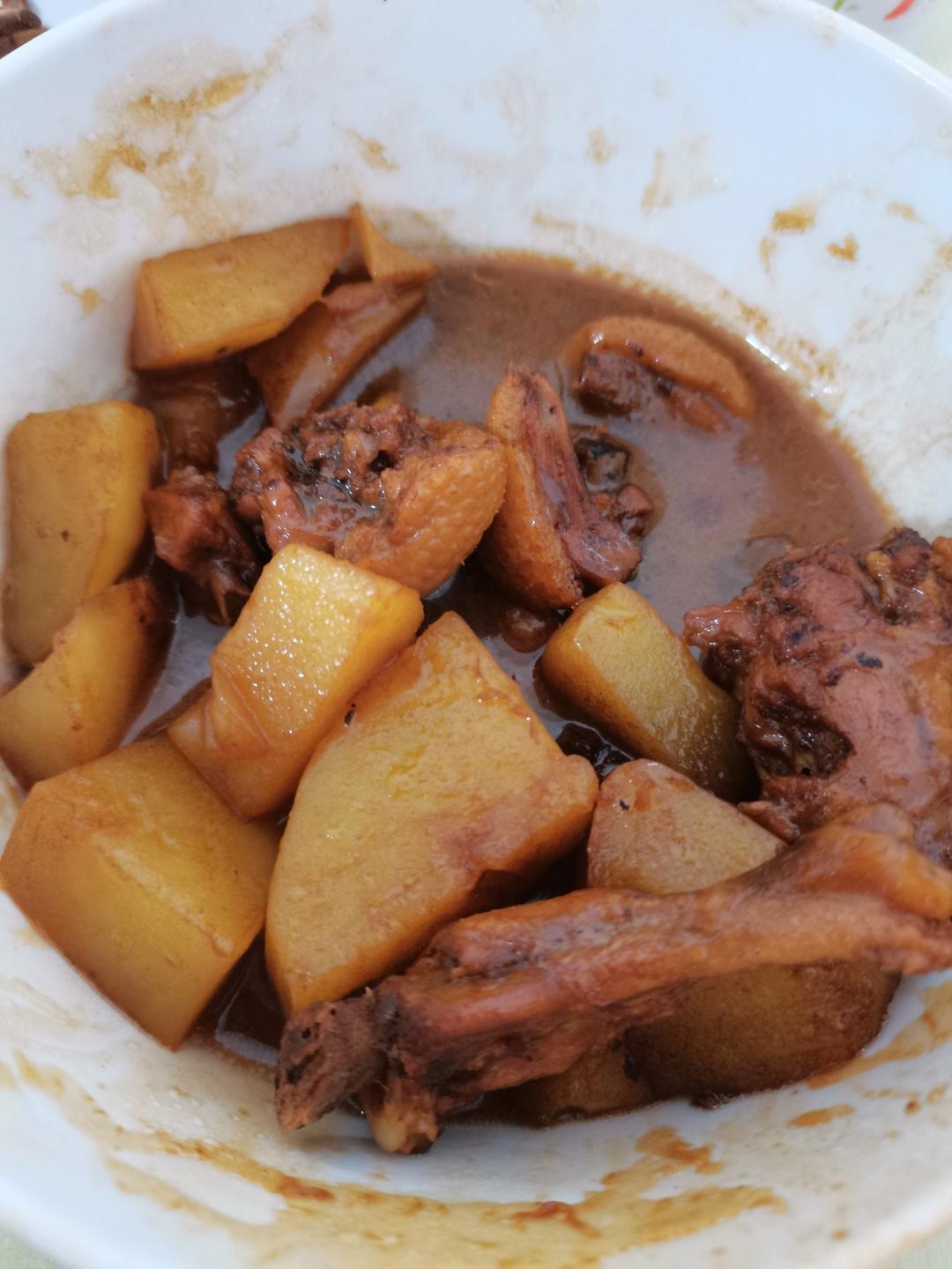 鸭肉炖土豆（无油版）