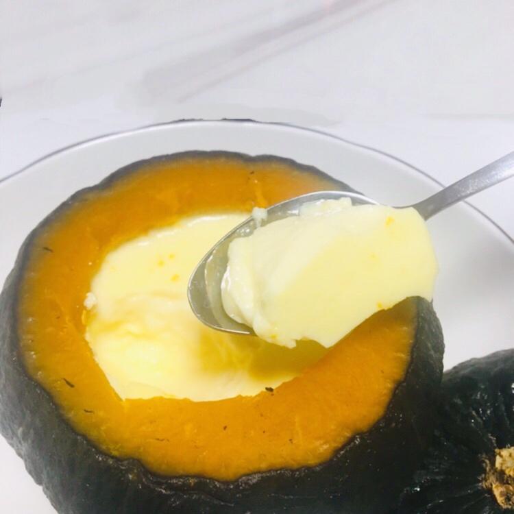小南瓜牛奶蒸蛋
