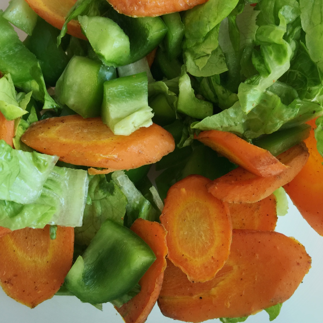 烤胡萝卜沙拉(Red roasted carrots)