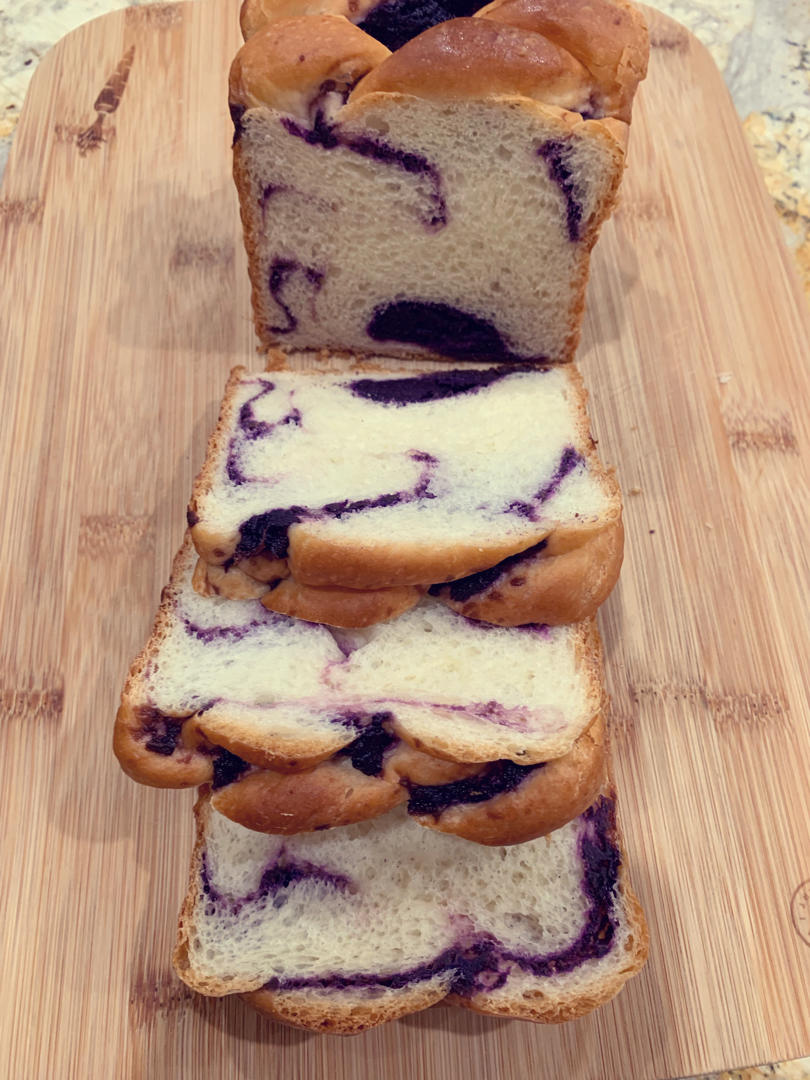 紫薯手撕吐司❗简单又好看的整形手法