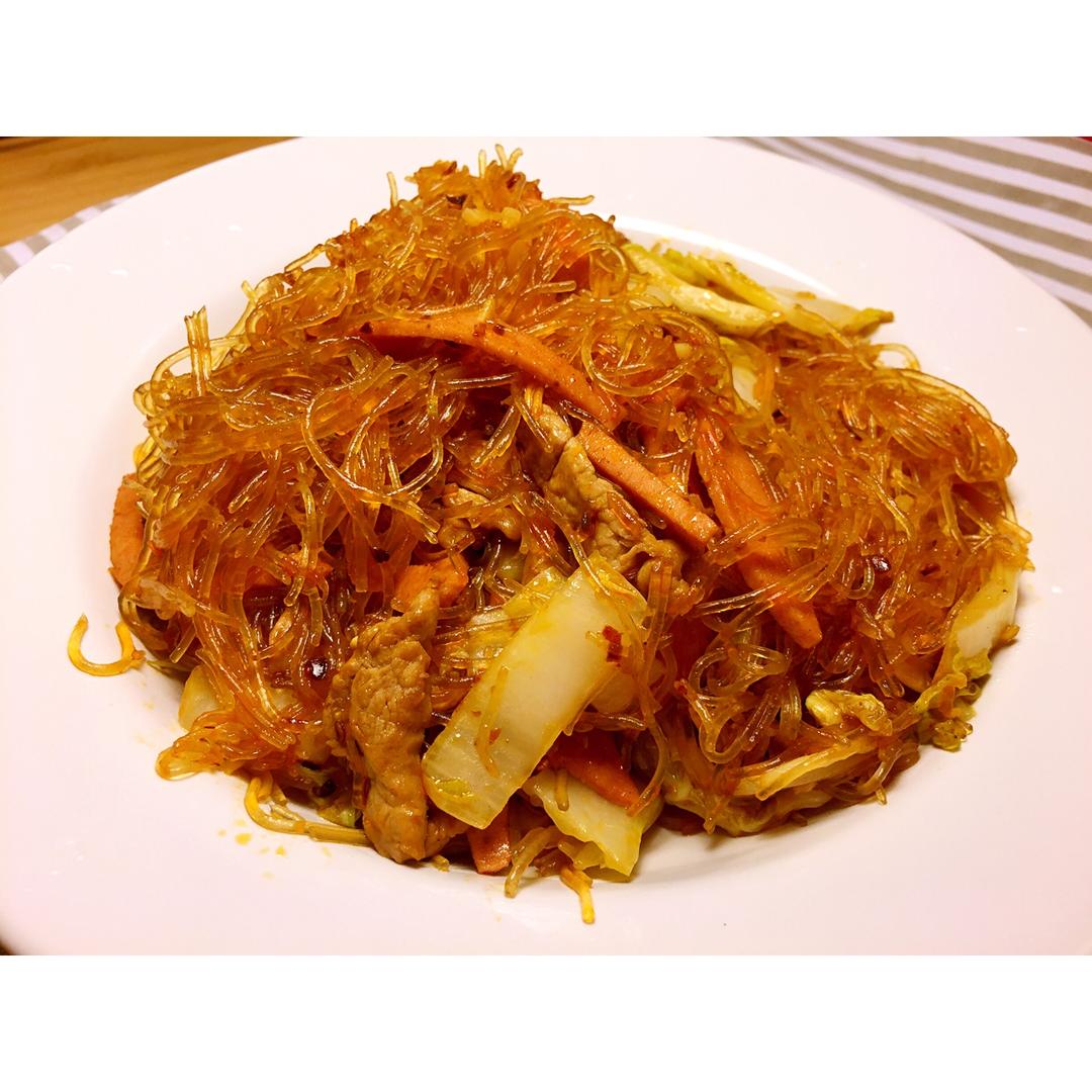 白菜炒粉丝