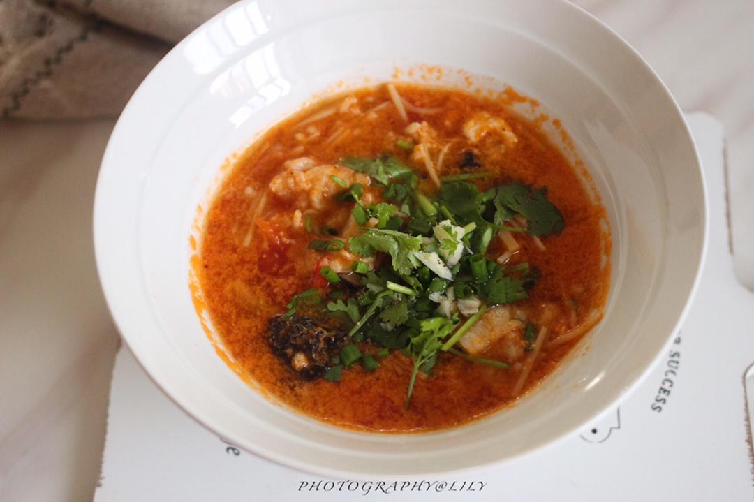 番茄龙利鱼汤--松下SR-ANY151-P IH变频电饭煲