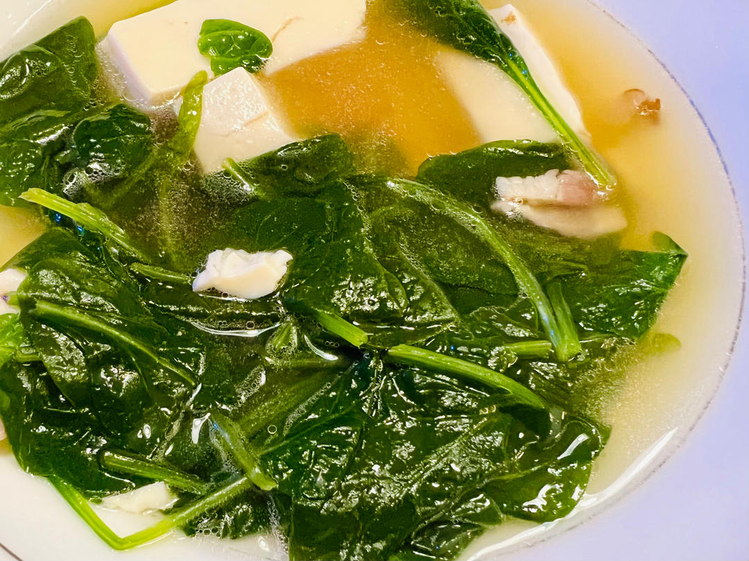 鲜到让人起飞的菠菜汤