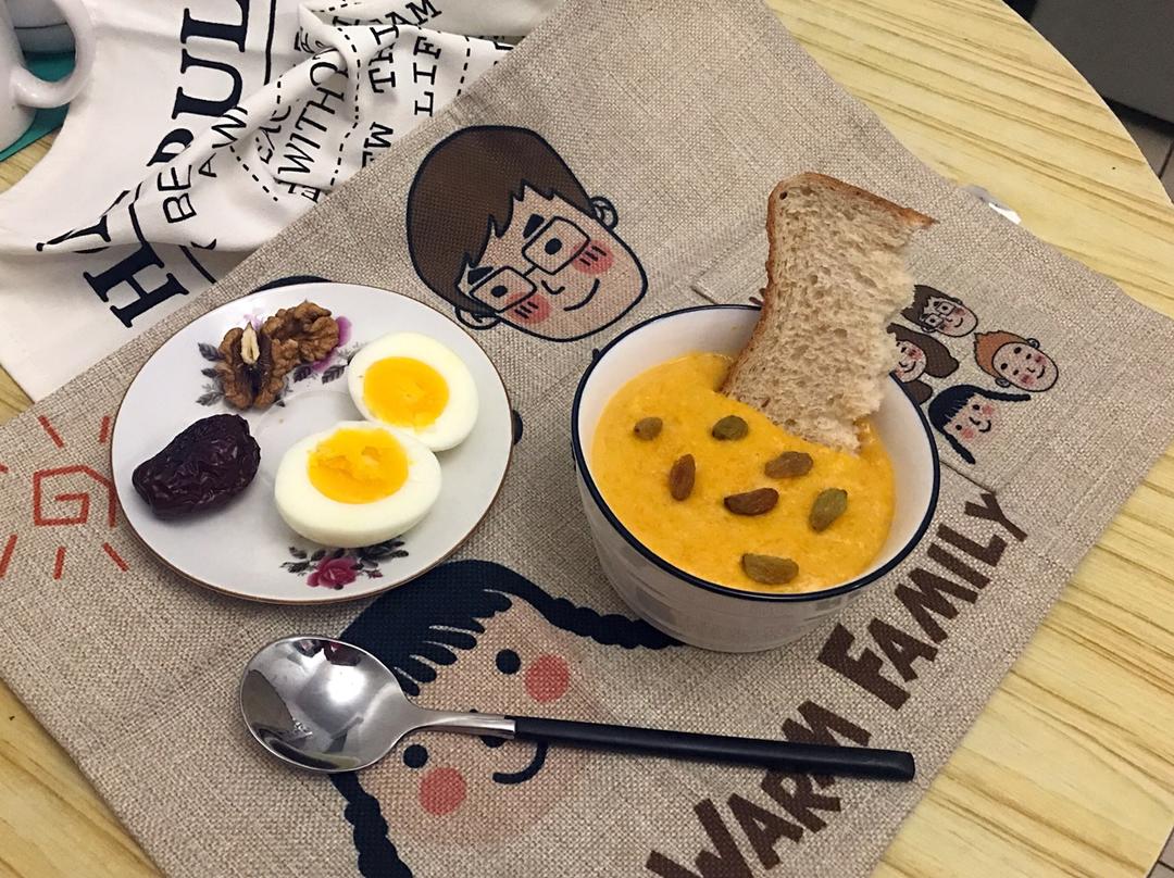 冬日低卡香浓燕麦南瓜糊