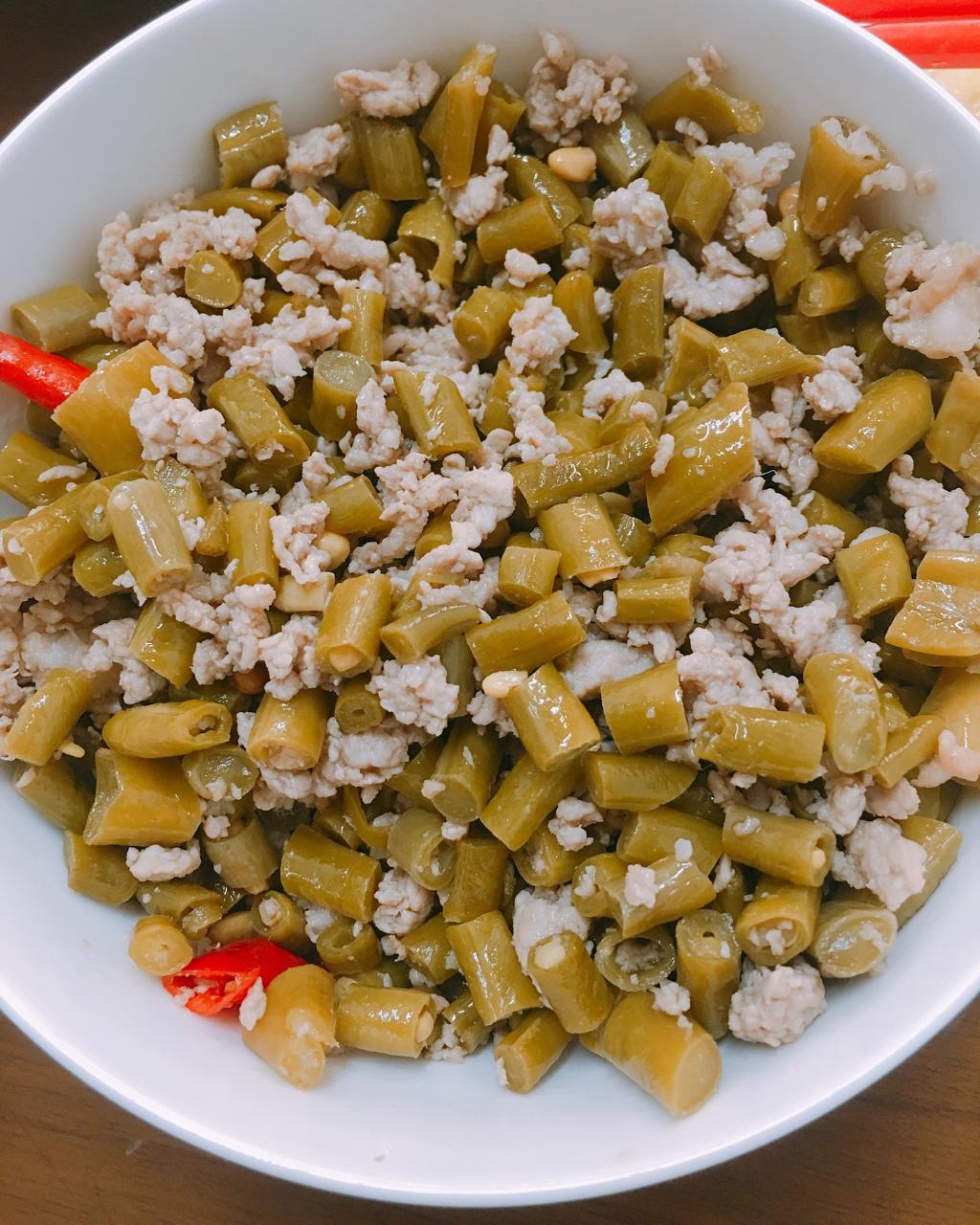 肉末泡豇豆/烂肉豇豆/酸豆角炒肉末