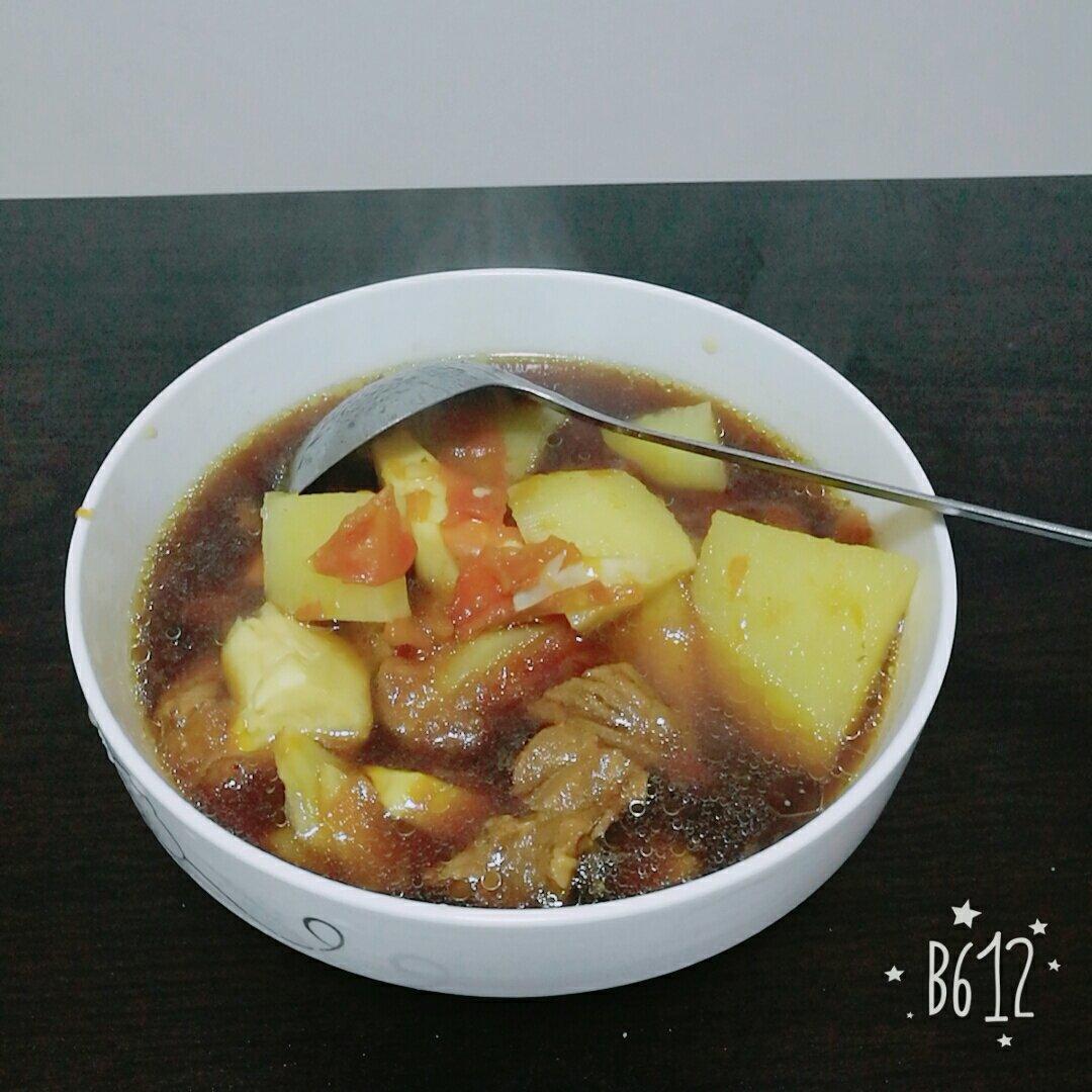土豆番茄炖牛腩（电饭煲版）