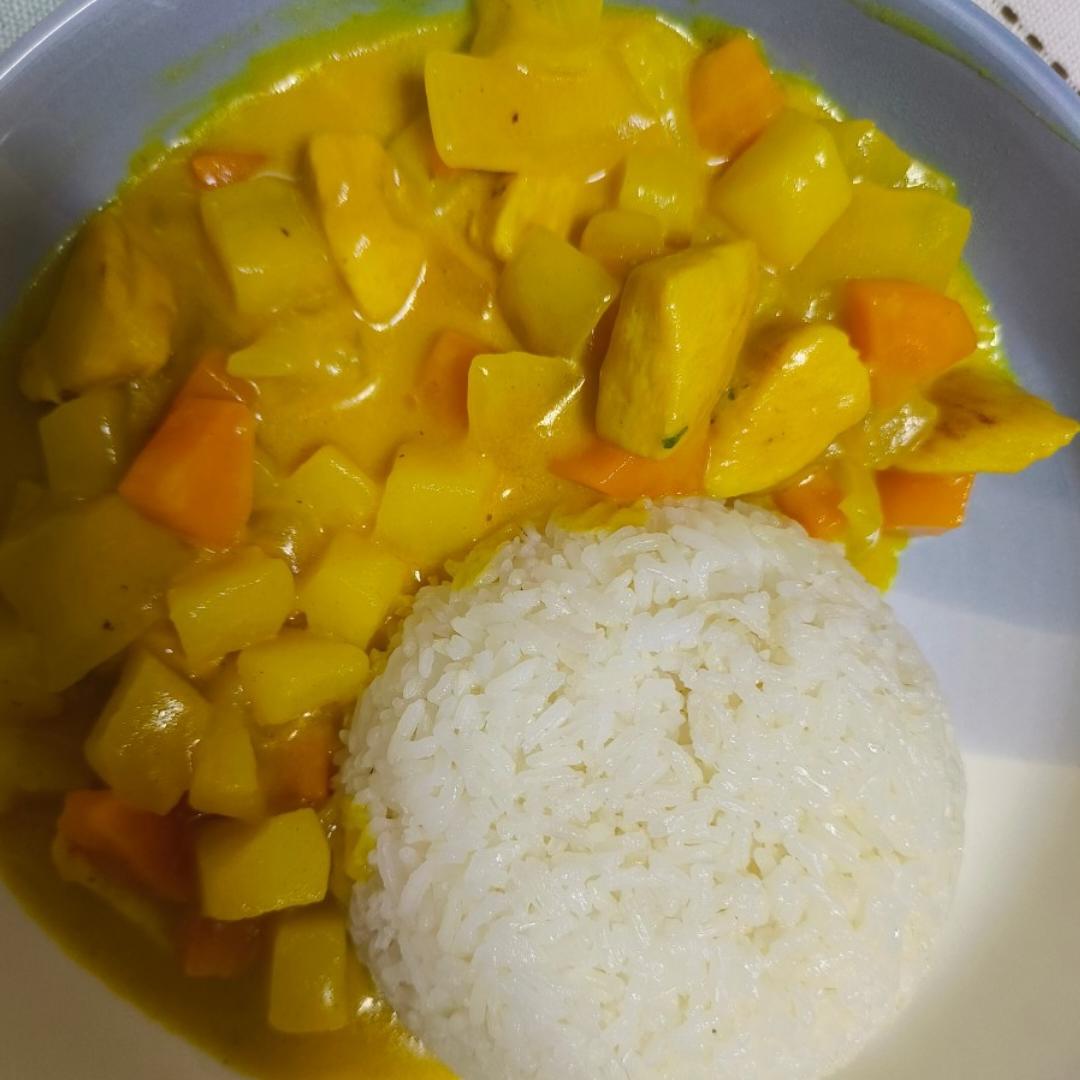 椰浆咖喱鸡肉饭