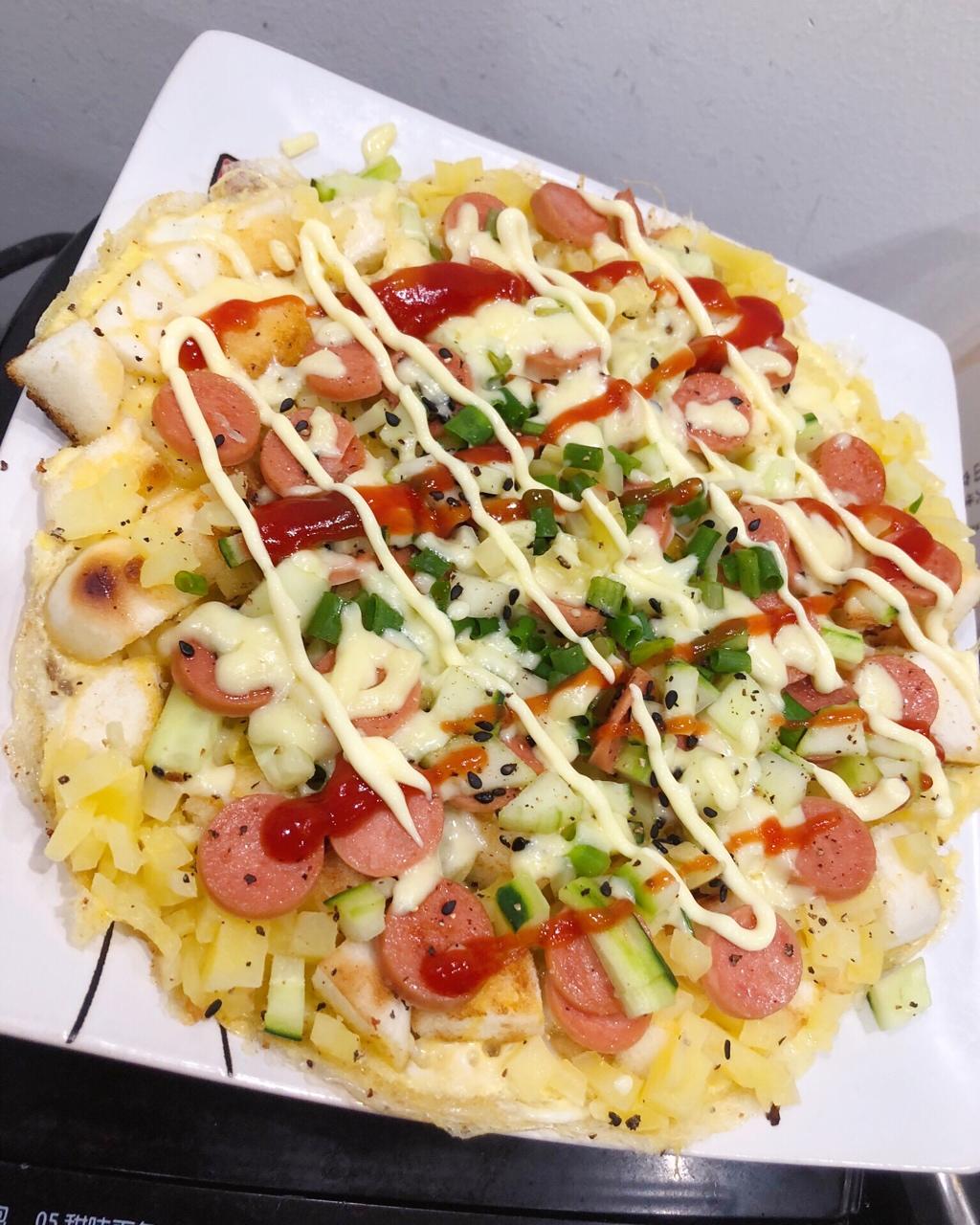 简易版馒头脆底儿披萨