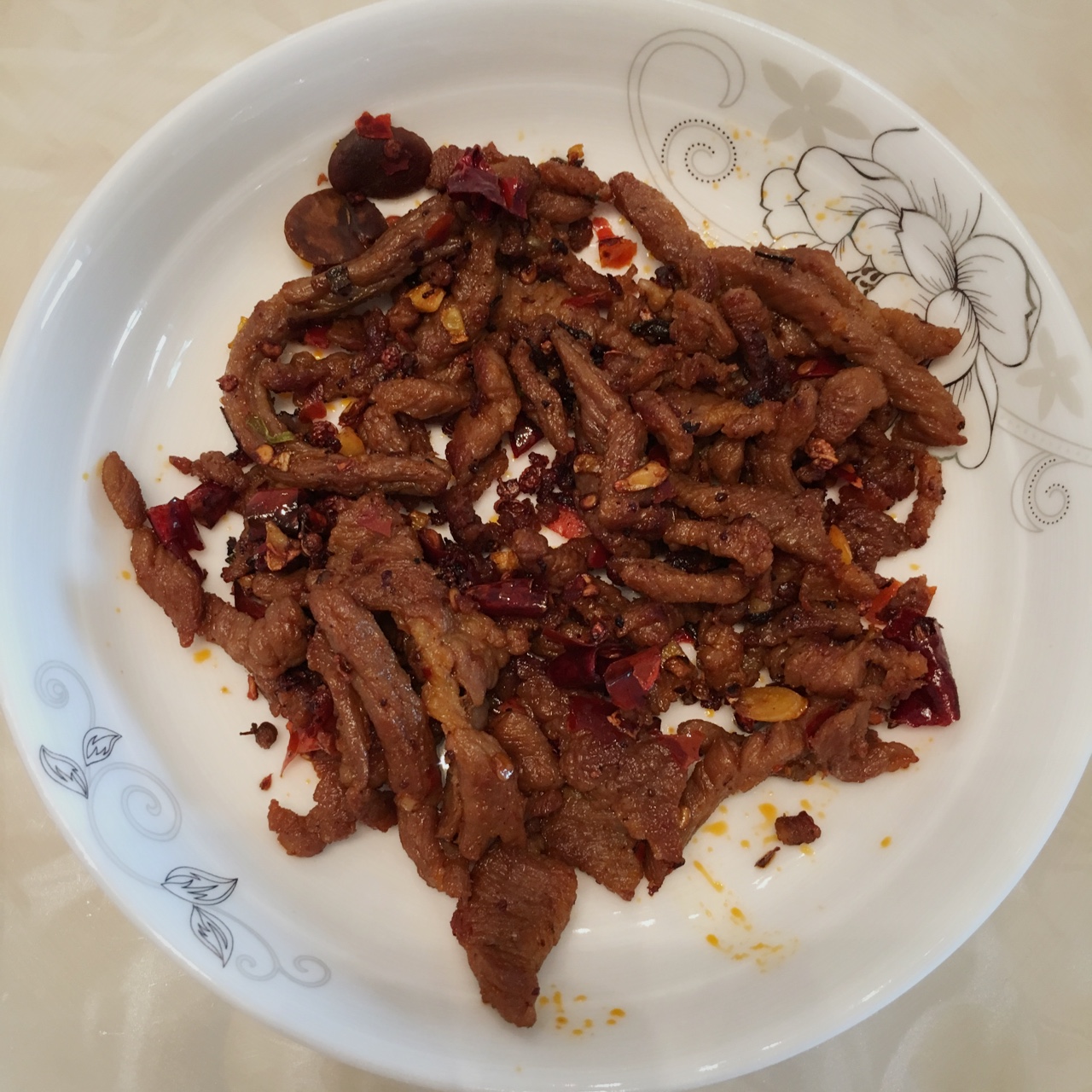 意柠做的干煸牛肉丝