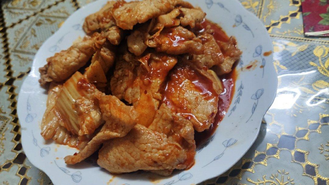 爆下饭～泡菜炒肉片