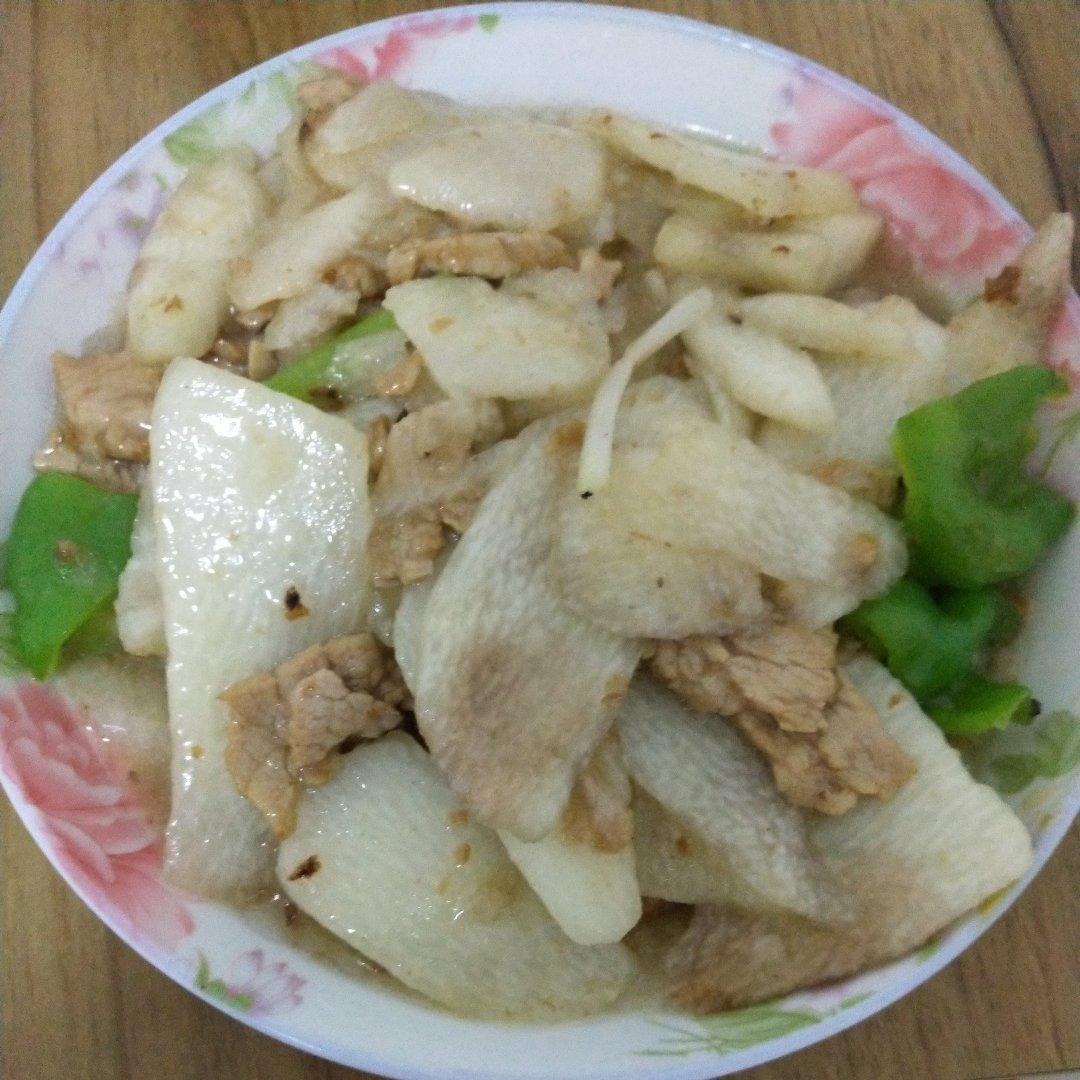 山药炒肉片