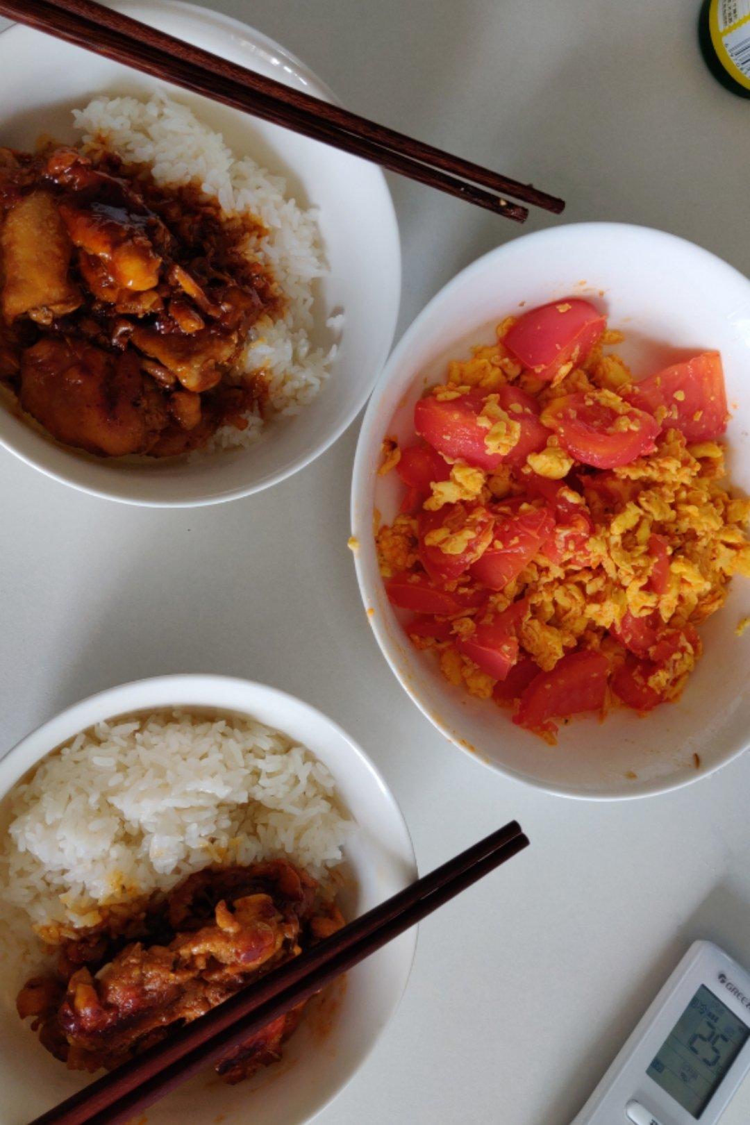 照烧蒜香版鸡腿饭的做法