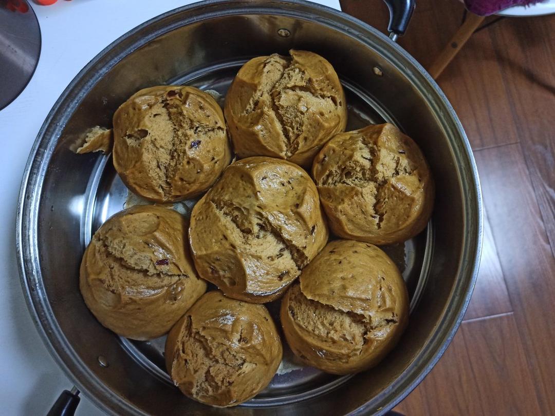 红糖红枣开花馒头（一次性发酵）