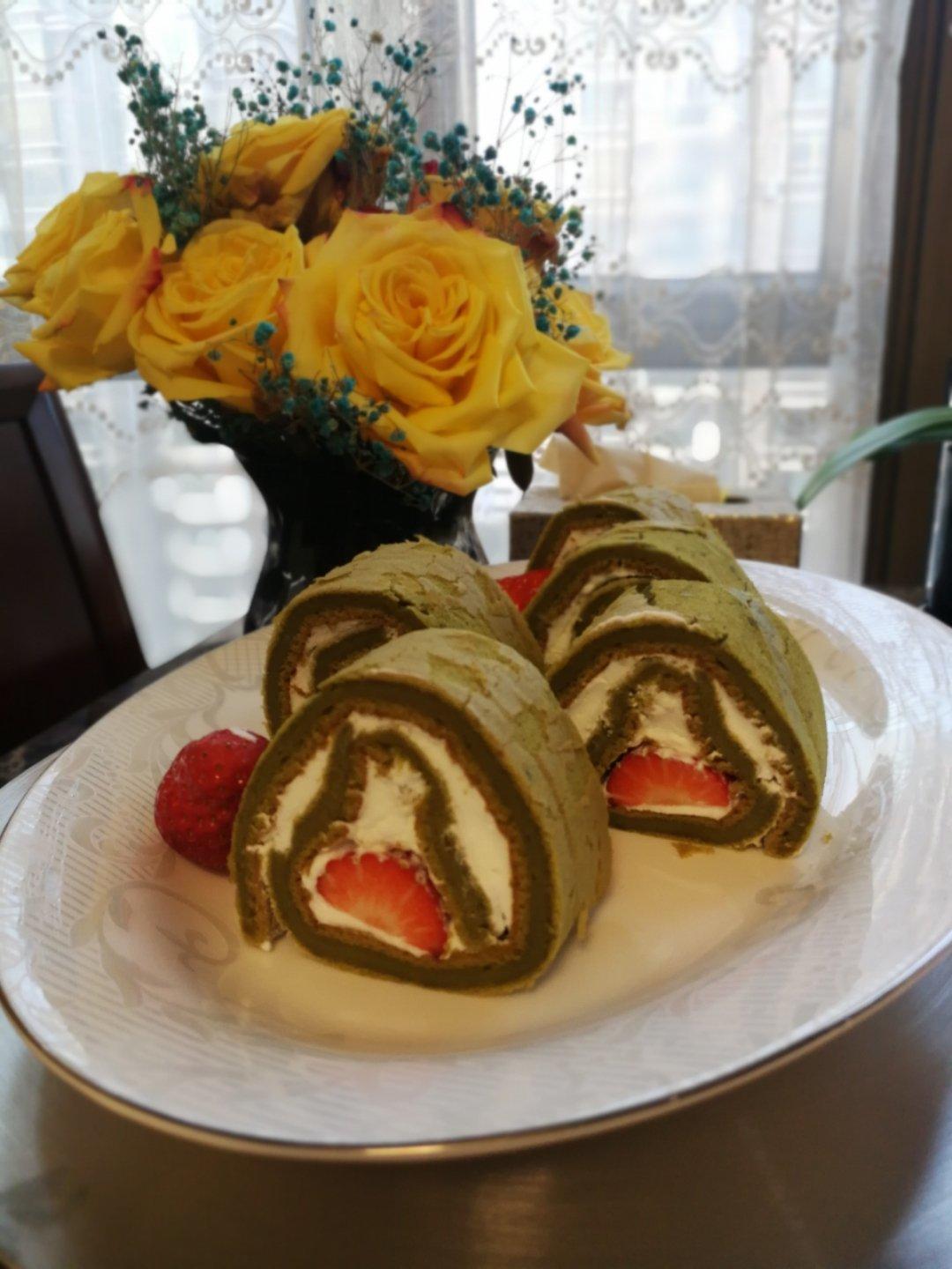 日式抹茶蛋糕卷