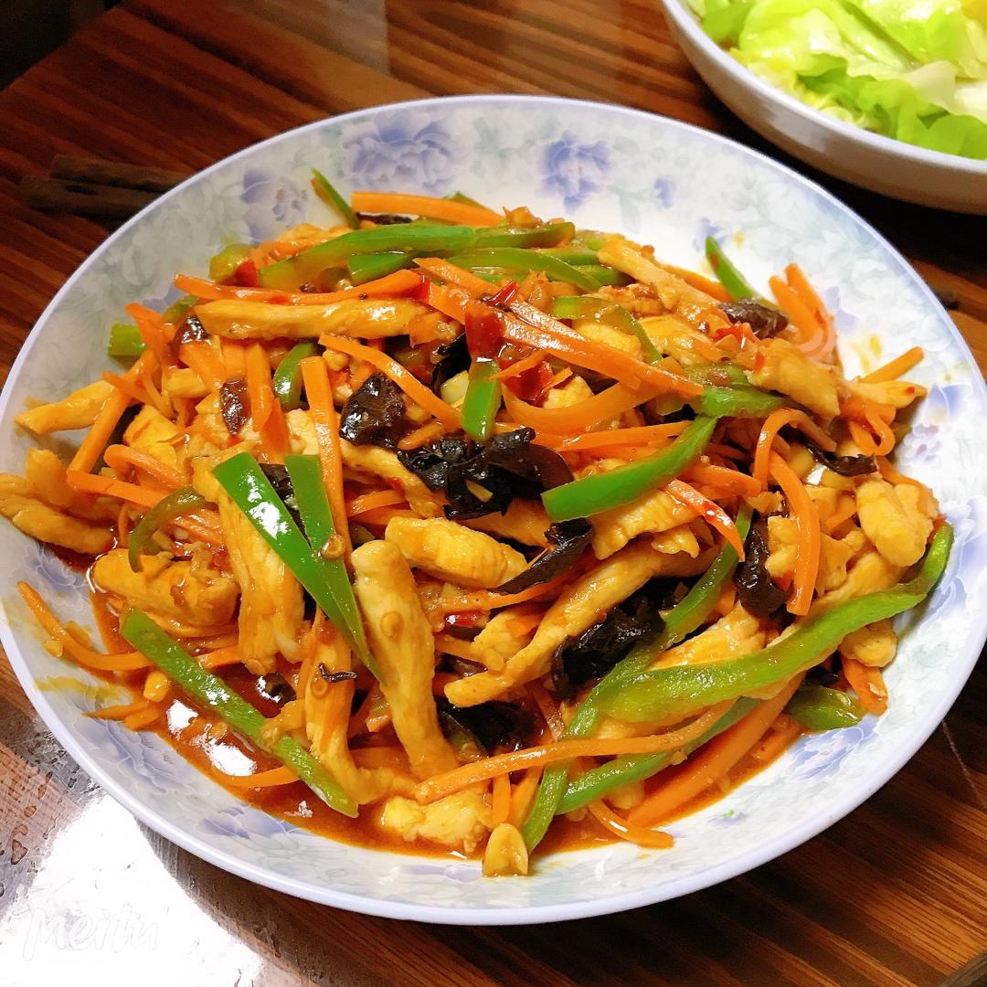 鱼香鸡丝