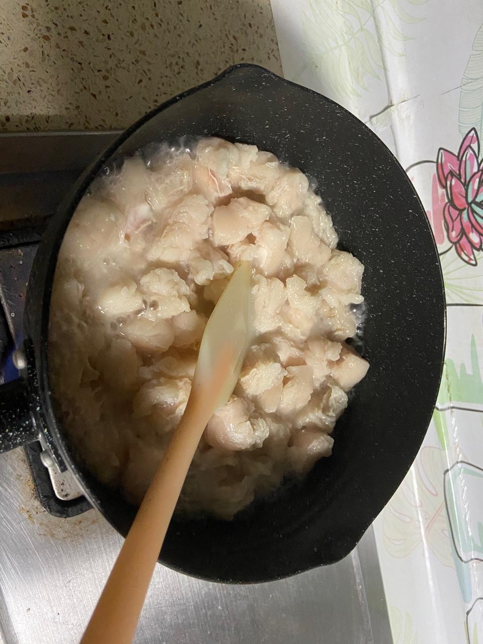 熬猪油（又称：板油）