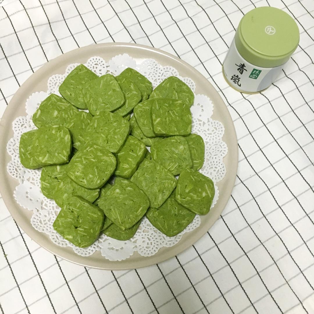 抹茶杏仁饼干
