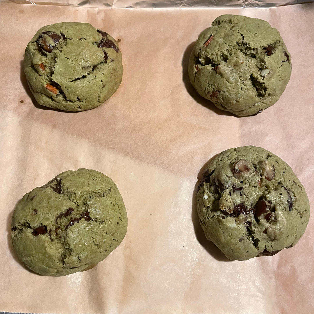 纽约抹茶开心果大曲奇🍪抹茶控赶紧冲好吃