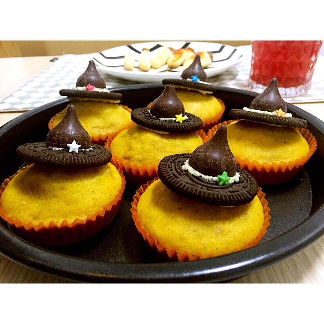 【万圣节】女巫帽子cupcake—美的T7-L382B智烤大师