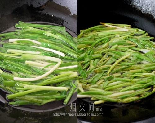 葱油莴笋丝（自制葱油）的做法 步骤2