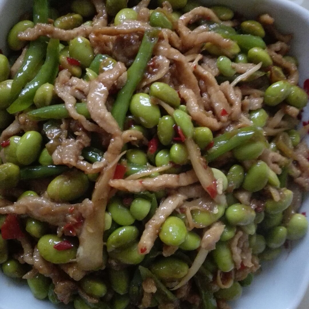青豆炒肉