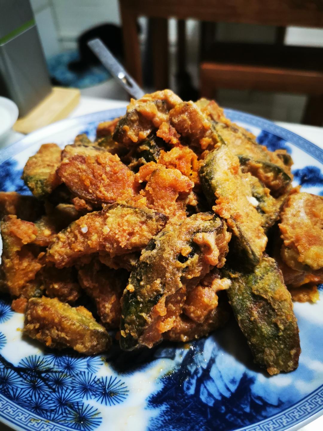 简单蛋黄焗南瓜（空气炸锅）