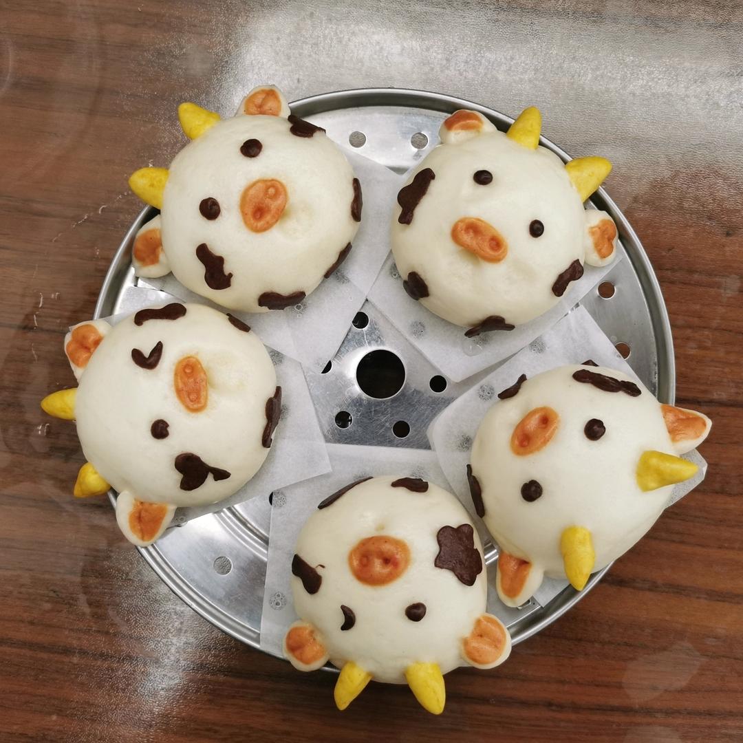 新年限定🧧卡通造型🐮奶牛小馒头丨详细教程