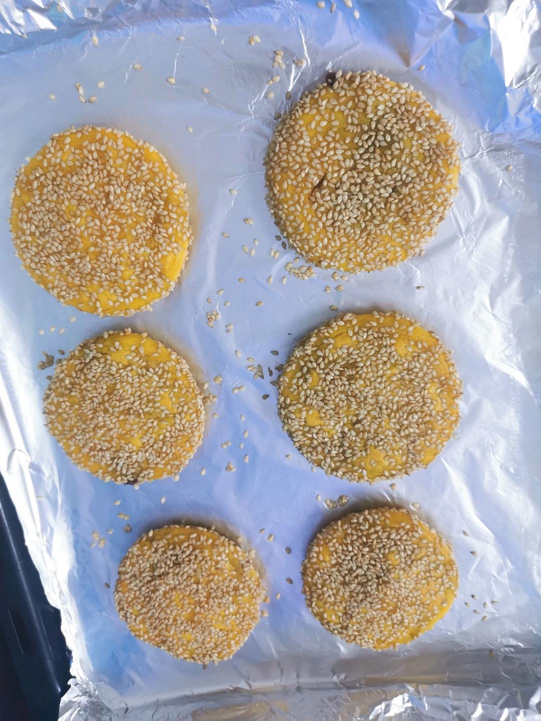 烤箱版少油南瓜饼