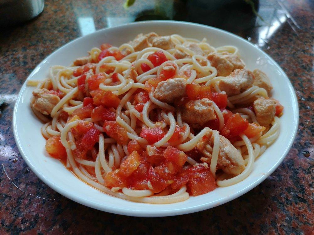 番茄鸡胸肉意大利面🍝