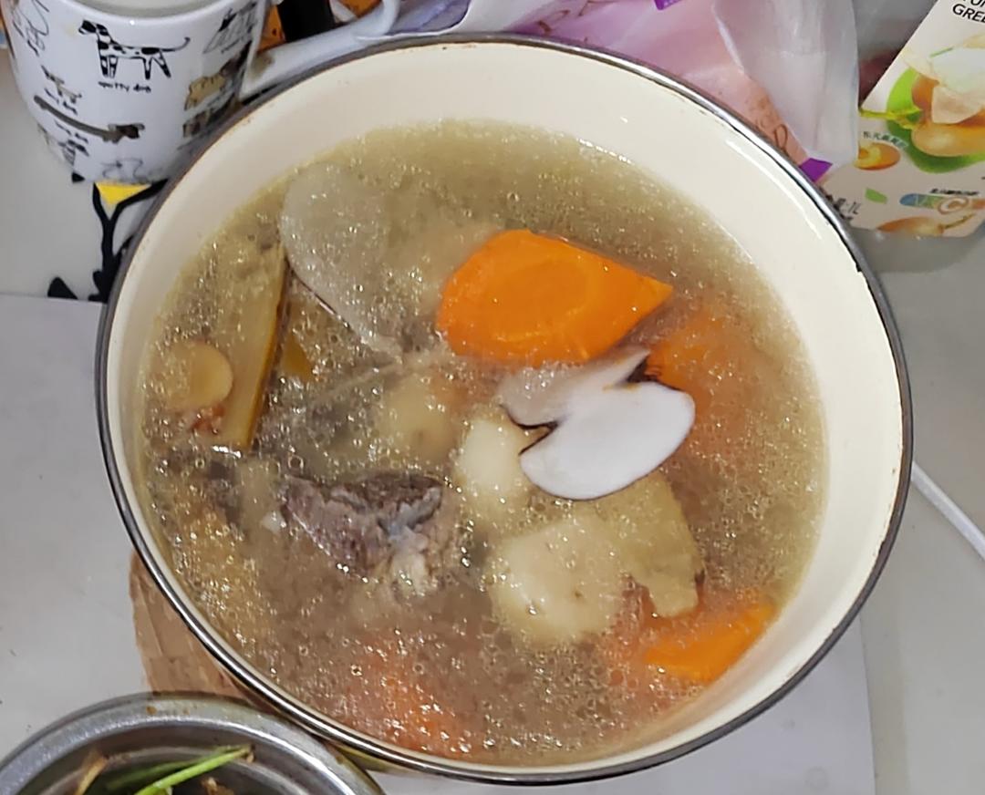广东养生汤（甘蔗马蹄胡萝卜海底椰猪骨汤）