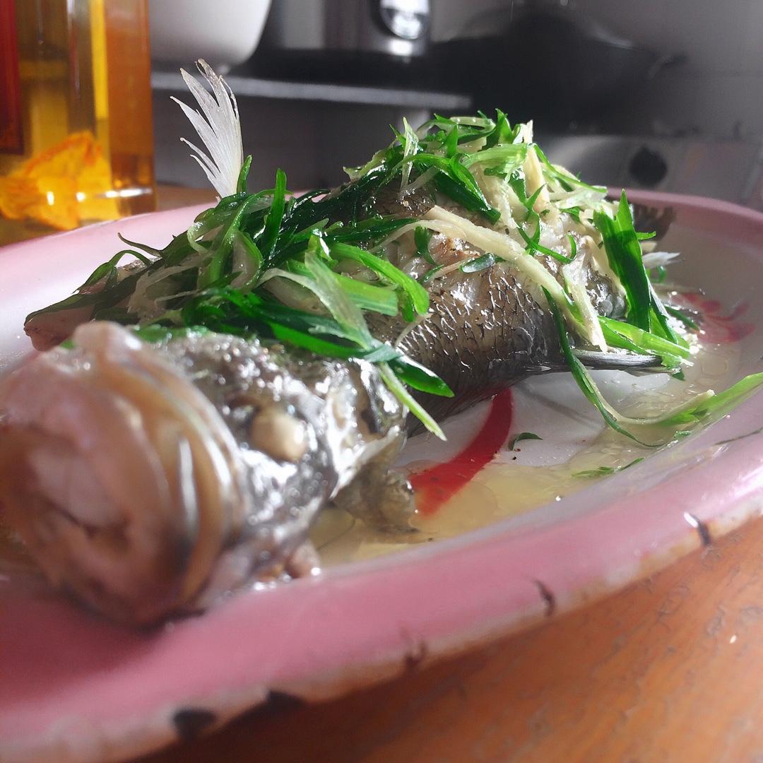 angiecharm做的清蒸盲曹鱼