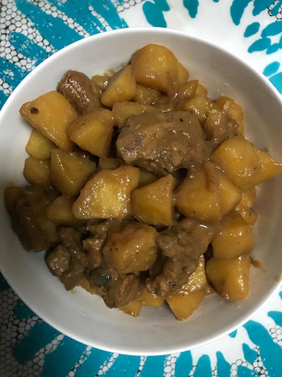 土豆炖排骨