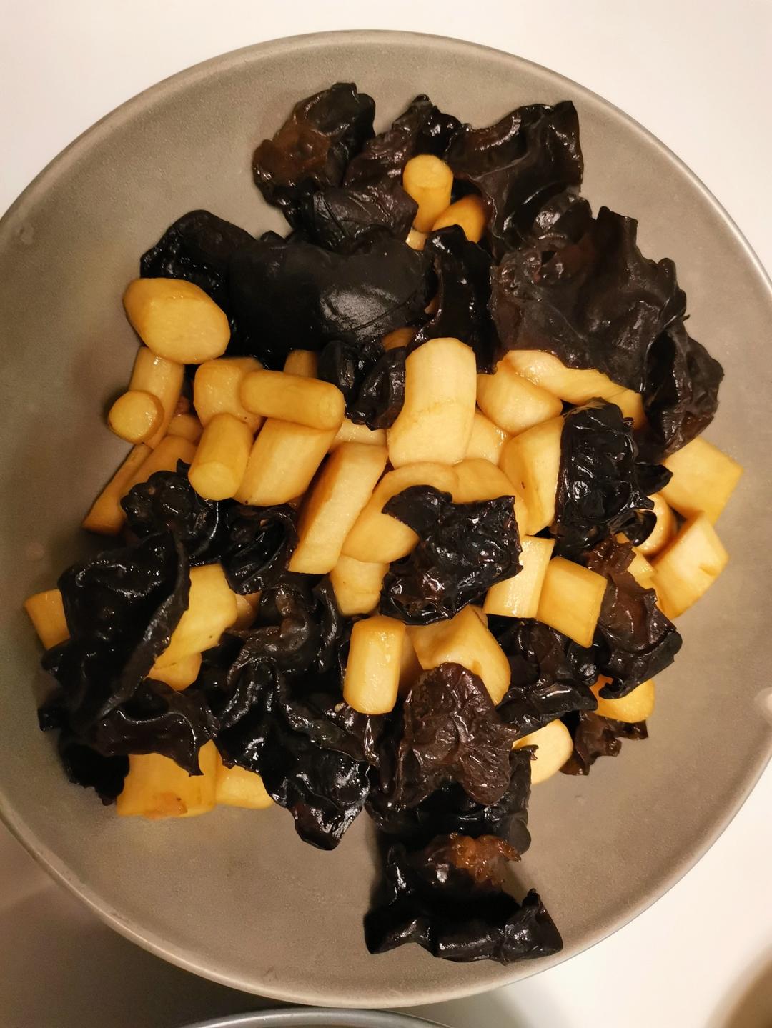 山药炒木耳