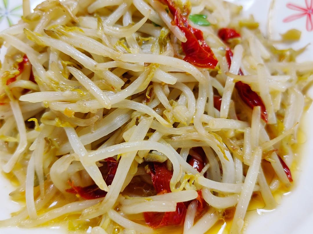 清炒豆芽
