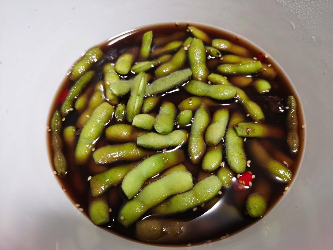 梅子花雕泡毛豆